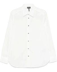 Emporio Armani - Hemd Mit Jacquard-Logo - Lyst