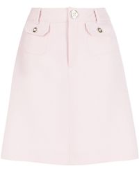 Giambattista Valli - High-waist Virgin Wool Miniskirt - Lyst