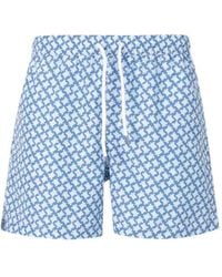 Fedeli - Madeira-Printed Swim Shorts - Lyst