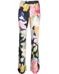 Stine Goya - Andy Floral-pattern Straight-leg Trousers - Lyst