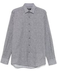 KARL LAGERFELD - Grid-Pattern Shirt - Lyst