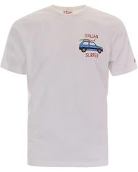 MC2 Saint Barth - T-Shirt Portofino À Slogan Brodé - Lyst