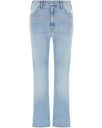 Mother - Moeder De Hustler Enkel Fray Denim Jeans - Lyst