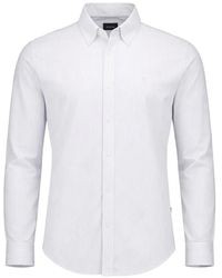 BOSS - Striped Long-Sleeve Shirt - Lyst