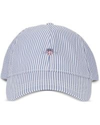 GANT - Striped Seersucker Cap - Lyst