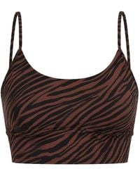 Rip Curl - Brassière De Sport Côtelée À Imprimé Zébré - Lyst