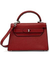 Silvian Heach - Sanita Grained-Leather Tote Bag - Lyst