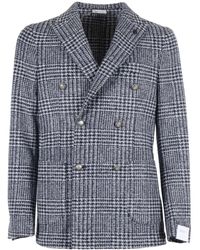 Brera Orologi - Double-Breasted Check Jacket - Lyst