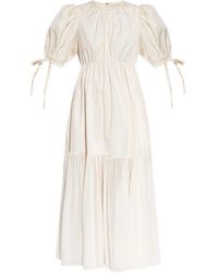Ulla Johnson - Midikleid mit Puffärmeln - Lyst