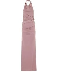 ANDAMANE - Abito Lungo Con Scollo All'Americana - Lyst