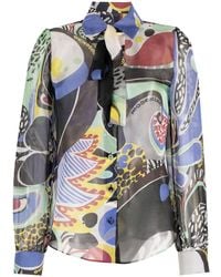 Moschino - Blouse Met Abstract Patroon - Lyst