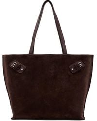Proenza Schouler - Large Days Buckle-Detail Suede Tote Bag - Lyst