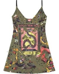 DIESEL - Vestido corto New Year of the Snake Capsule - Lyst