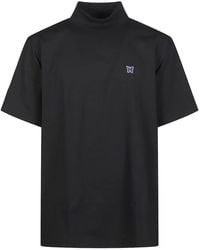 Needles - Embroidered High-Neck T-Shirt - Lyst