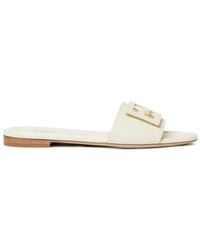 Fendi - Baguette Leren Slippers - Lyst