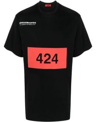 424 - Graphic-print Cotton T-shirt - Lyst