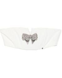 Nissa - Bow-Embellished Crop Top - Lyst