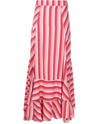 Amir Slama - Stripe-Print Maxi Skirt - Lyst
