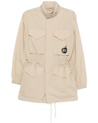 KENZO - Sounds Logo-Print Parka Coat - Lyst
