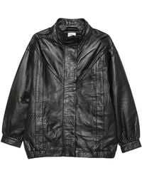 THE GARMENT - Panelled Leather Jacket - Lyst