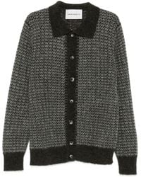 Amaranto - Patterned-Knit Cardigan - Lyst