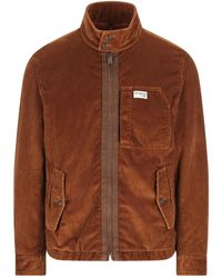 Fay - High-Collar Corduroy Jacket - Lyst
