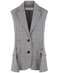 Monse - Gilet Sartoriale Con Zip - Lyst