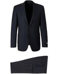 Canali - Check-Pattern Single-Breasted Suit - Lyst