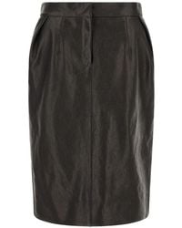Magda Butrym - Pleated Midi Skirt - Lyst