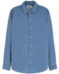 MC2 Saint Barth - Raphael Chambray Long-Sleeve Shirt - Lyst