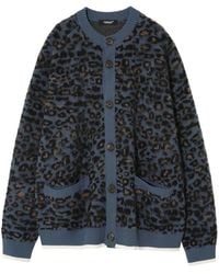 Undercover - Leopard-Pattern Cardigan - Lyst