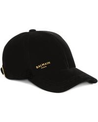Balmain - Paris Velvet Cap - Lyst