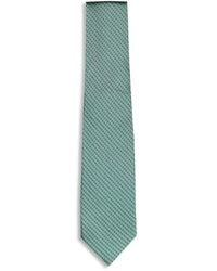 Isaia - Geometric-Patterned Jacquard Tie - Lyst