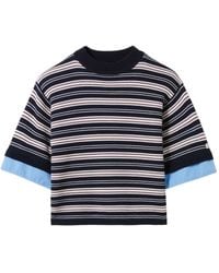 Claudie Pierlot - Striped T-Shirt - Lyst