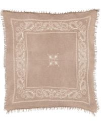 Liska - Écharpe Frangée À Motif Cachemire - Lyst