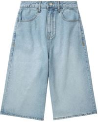 Adererror - Sig High-Waisted Denim Shorts - Lyst