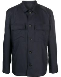Lardini - Attitude Wool-blend Shirt Jacket - Lyst