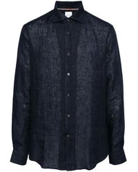 Paul Smith - Long-Sleeve Linen Shirt - Lyst
