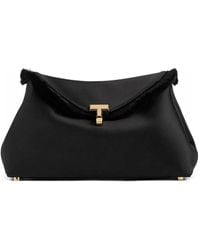 TOTEME - Mini T-Lock Frayed Clutch Bag - Lyst