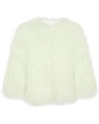 Yves Salomon - Jacke aus Faux Shearling - Lyst