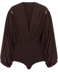 Philosophy Di Lorenzo Serafini - Top Con Maniche Drappeggiate - Lyst
