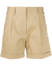 Off-White c/o Virgil Abloh - High Waisted Cotton Shorts - Lyst