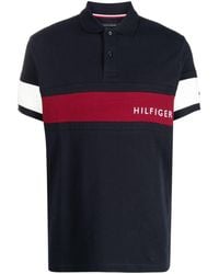 Tommy Hilfiger - Stripe-detailing Polo Shirt - Lyst