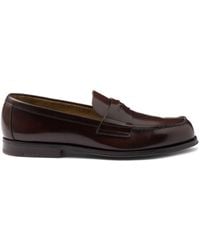 Prada - Penny-slot Leather Loafers - Lyst