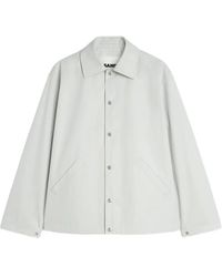 Jil Sander - Logo-Print Cotton Taffeta Jacket - Lyst