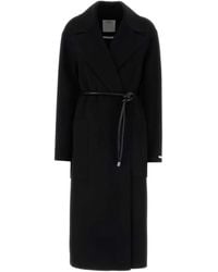 Sportmax - Belted Wool Coat - Lyst