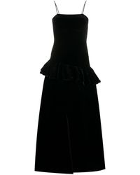 Giorgio Armani Jurk Met Fluwelen-effect - Zwart