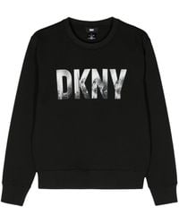 DKNY - Skyline-logo Print Cotton-blend Sweatshirt - Lyst