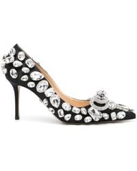 Mach & Mach - 80 Mm Pumps Verfraaid Met Kristallen - Lyst
