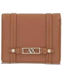 ARMANI EXCHANGE - Logo-Plaque Wallet - Lyst